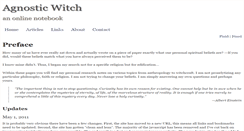 Desktop Screenshot of agnosticwitch.com